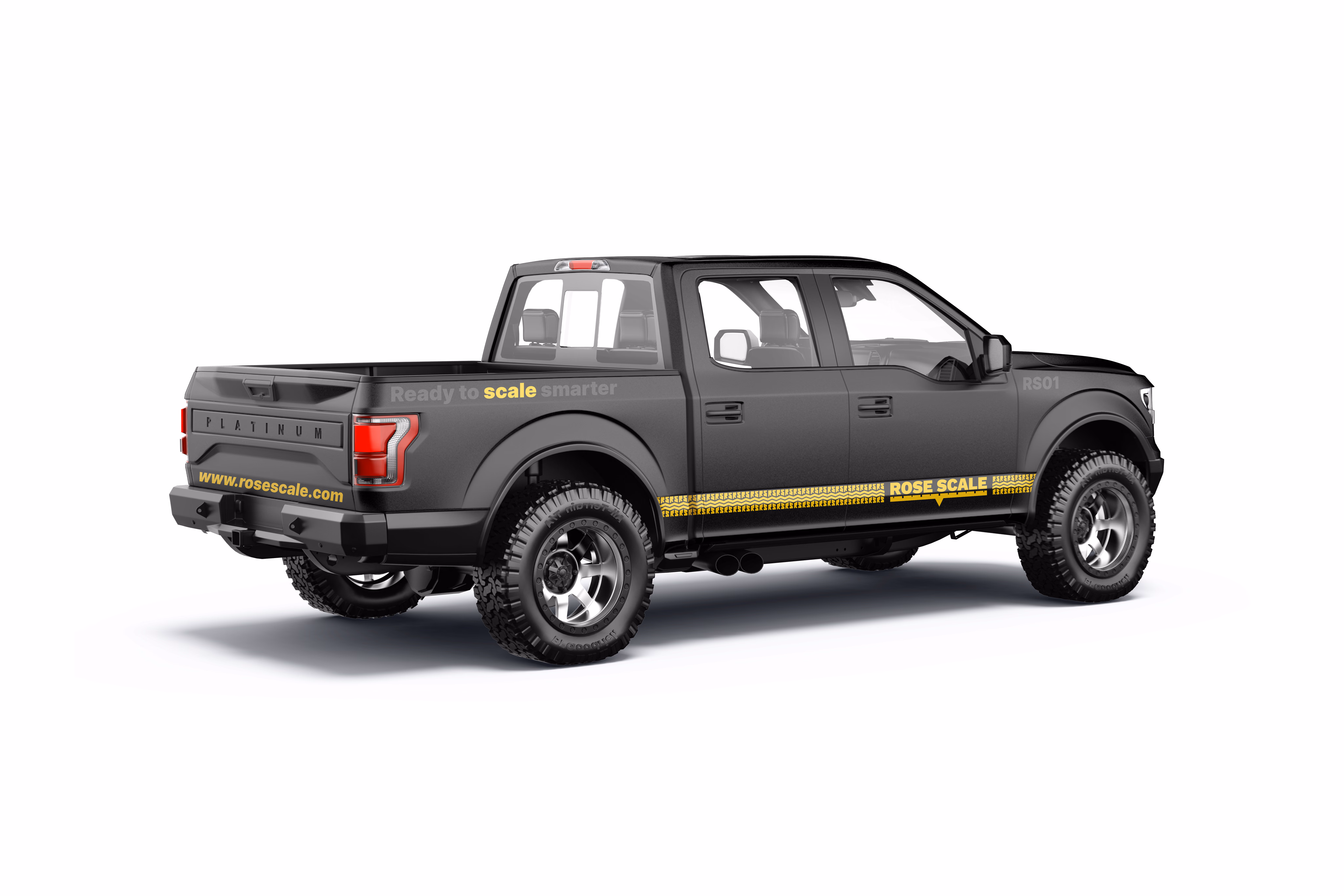 Rose Scale Heavy Industrial Service Truck with Updated Vehicle Graphics